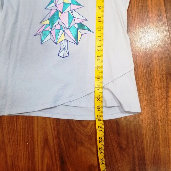 Girls' Lands' End L/S Curved Hem Graphic Tee, Size L (10-12), EUC - Picture 9 of 12